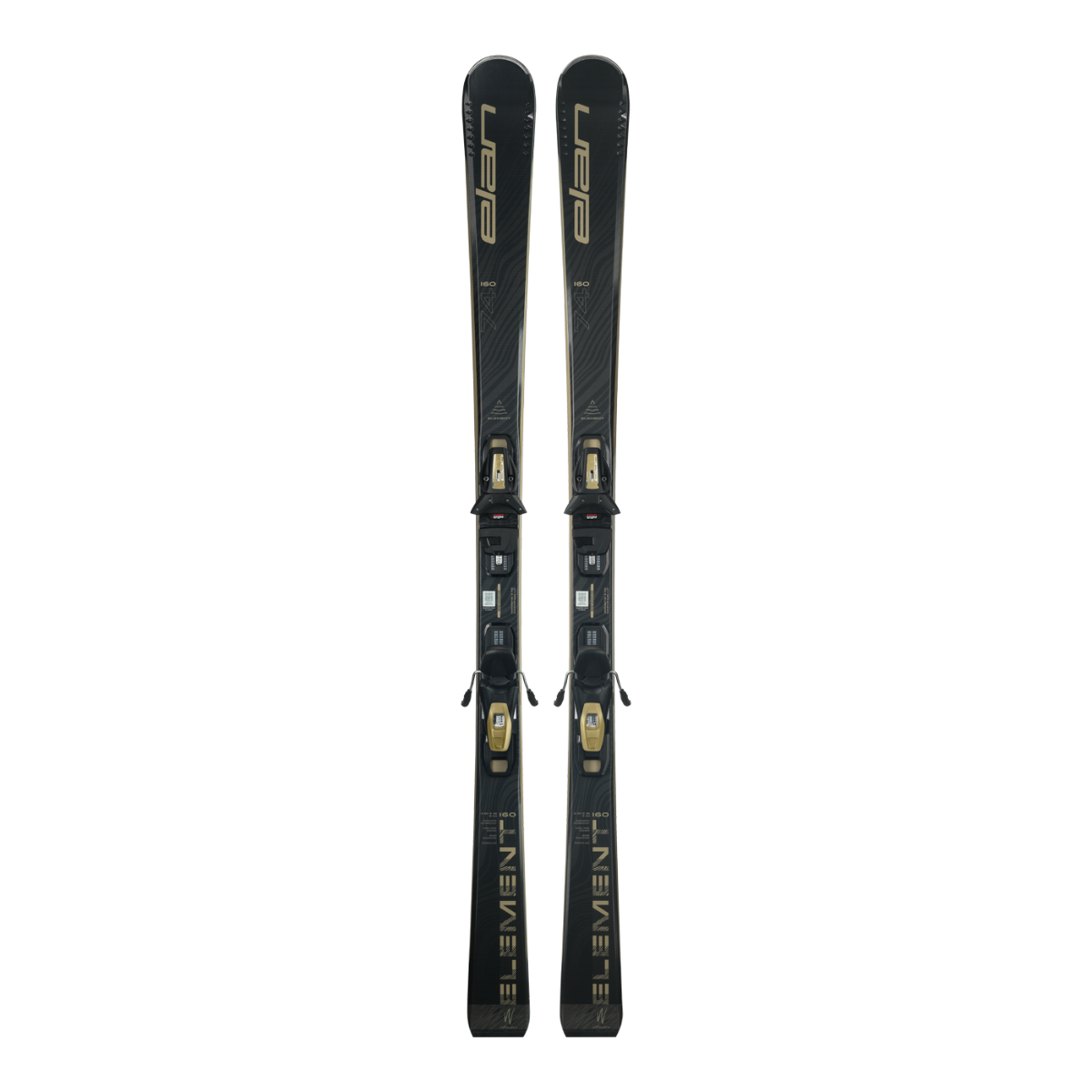 Elan Element 74 Black Skis + EL 9.0 Bindings - Women's - 2026