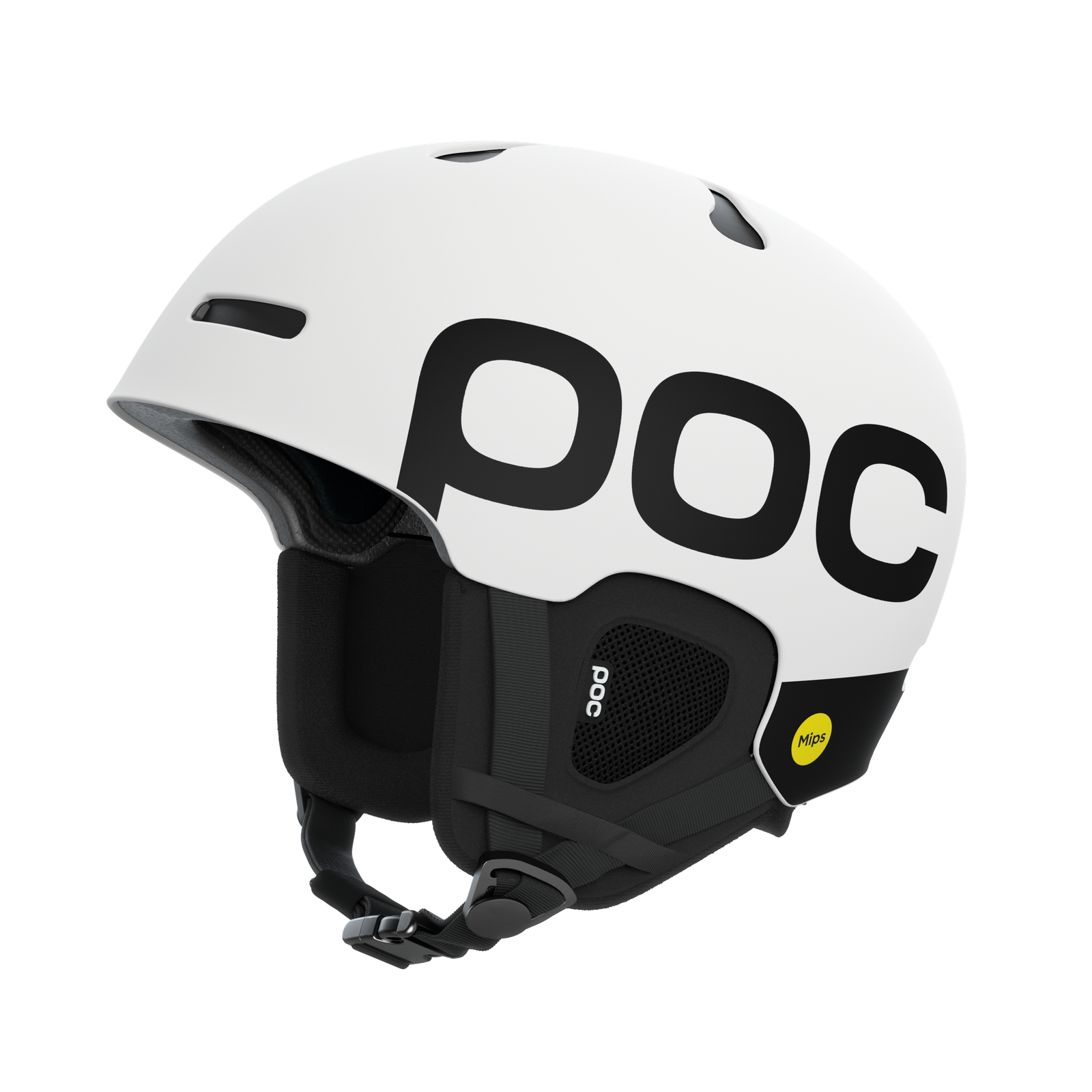 full cut snowboard helmet POC Auric Cut BC MIPS Helmet White XS-S