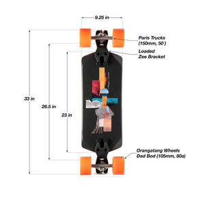 Loaded Fathom Complete Longboard w/105mm Dad Bod 80a  - 2026