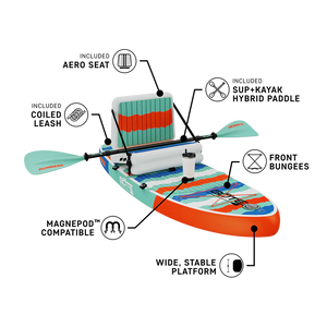 BOTE FlowRider Aero Kids Inflatable SUP Paddleboard 8' - 2026