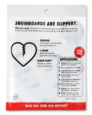 Crab Grab Mega Hearts Stomp Pad for Snowboarding