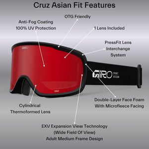 Giro Cruz Asian Fit Snow Goggles - 2026 - Women's