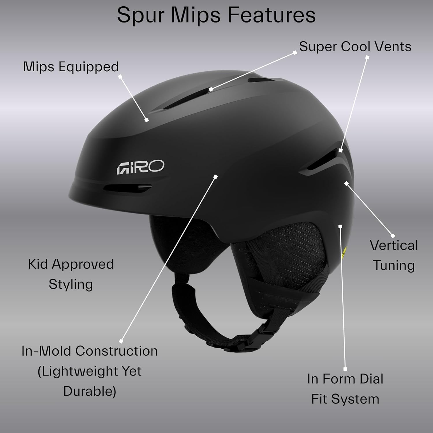 giro kids snowboard helmet Giro Spur MIPS Youth Snow Helmet - 2026