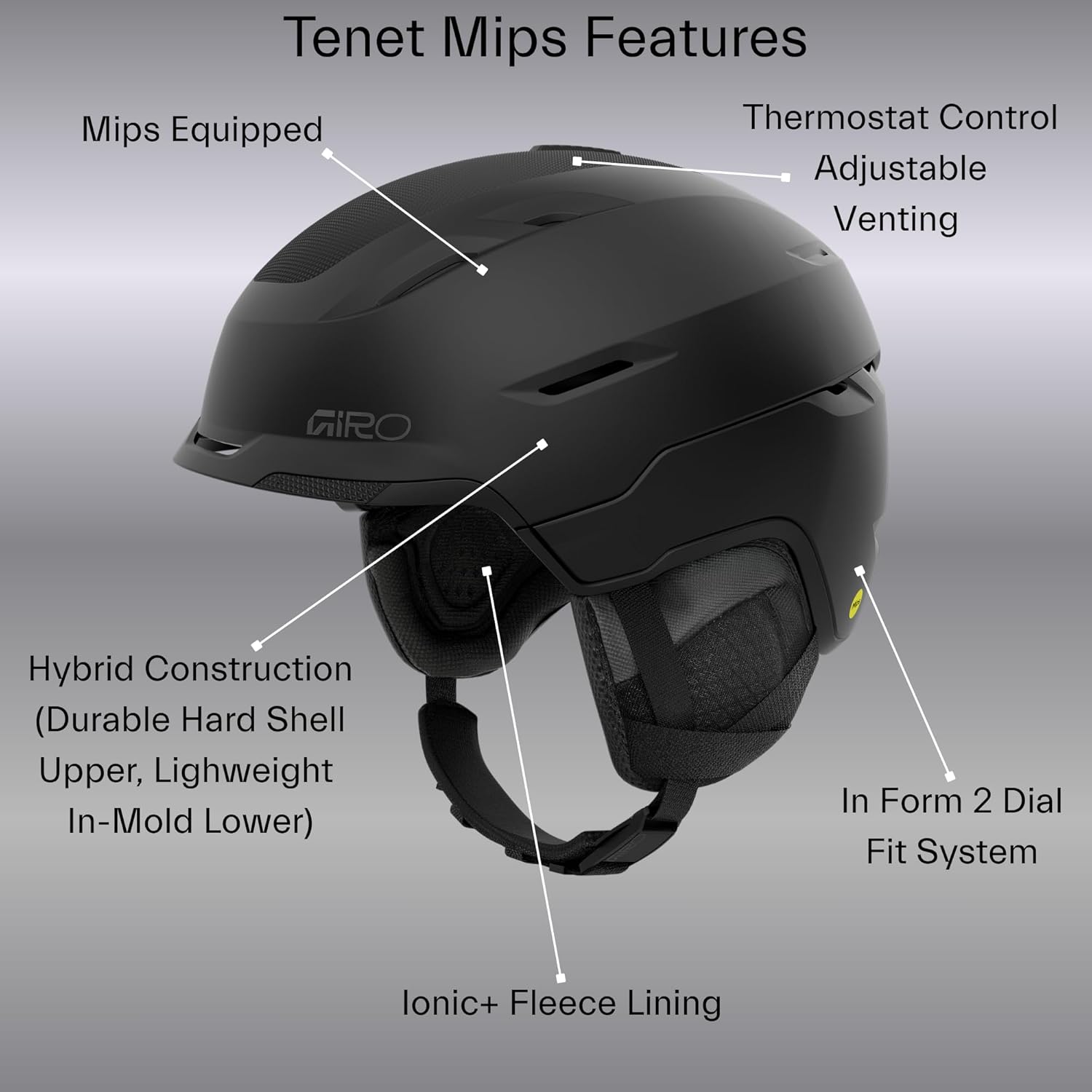 giro snowboard helmet mips Giro Tenet MIPS Ski + Snowboard Helmet - Adult