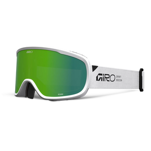 giro roam ski goggles Giro Unisex Roam Goggle – White Stacked – Loden Green Lens