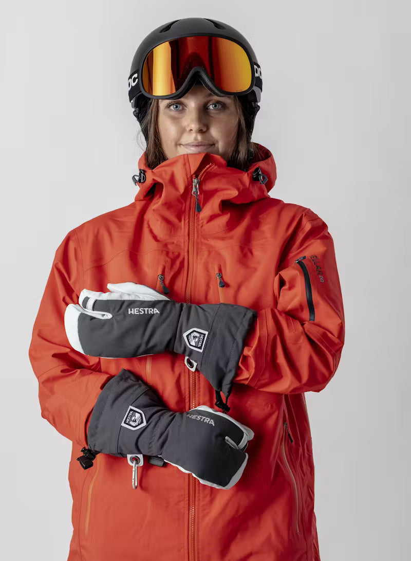 hestra 3 finger handschuhe Hestra - Army Leather Heli Ski 3-Finger - Grey