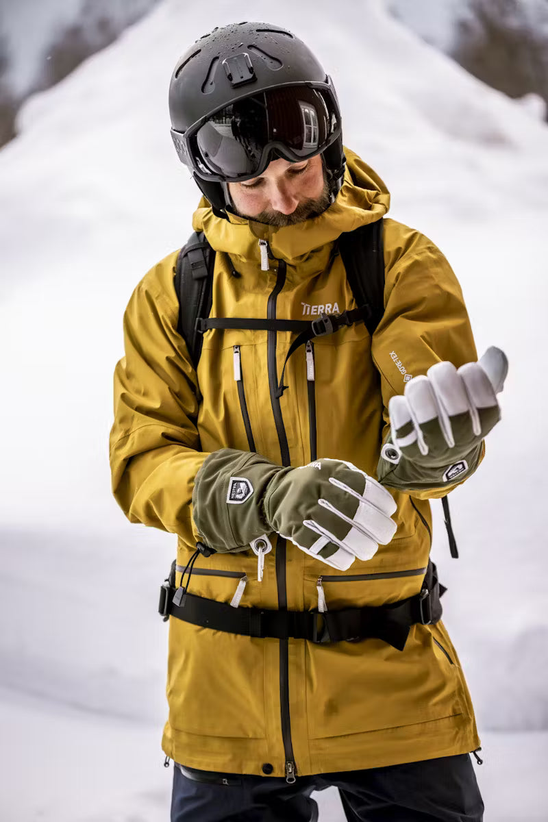 Hestra Army Leather Heli Ski Glove - Olive