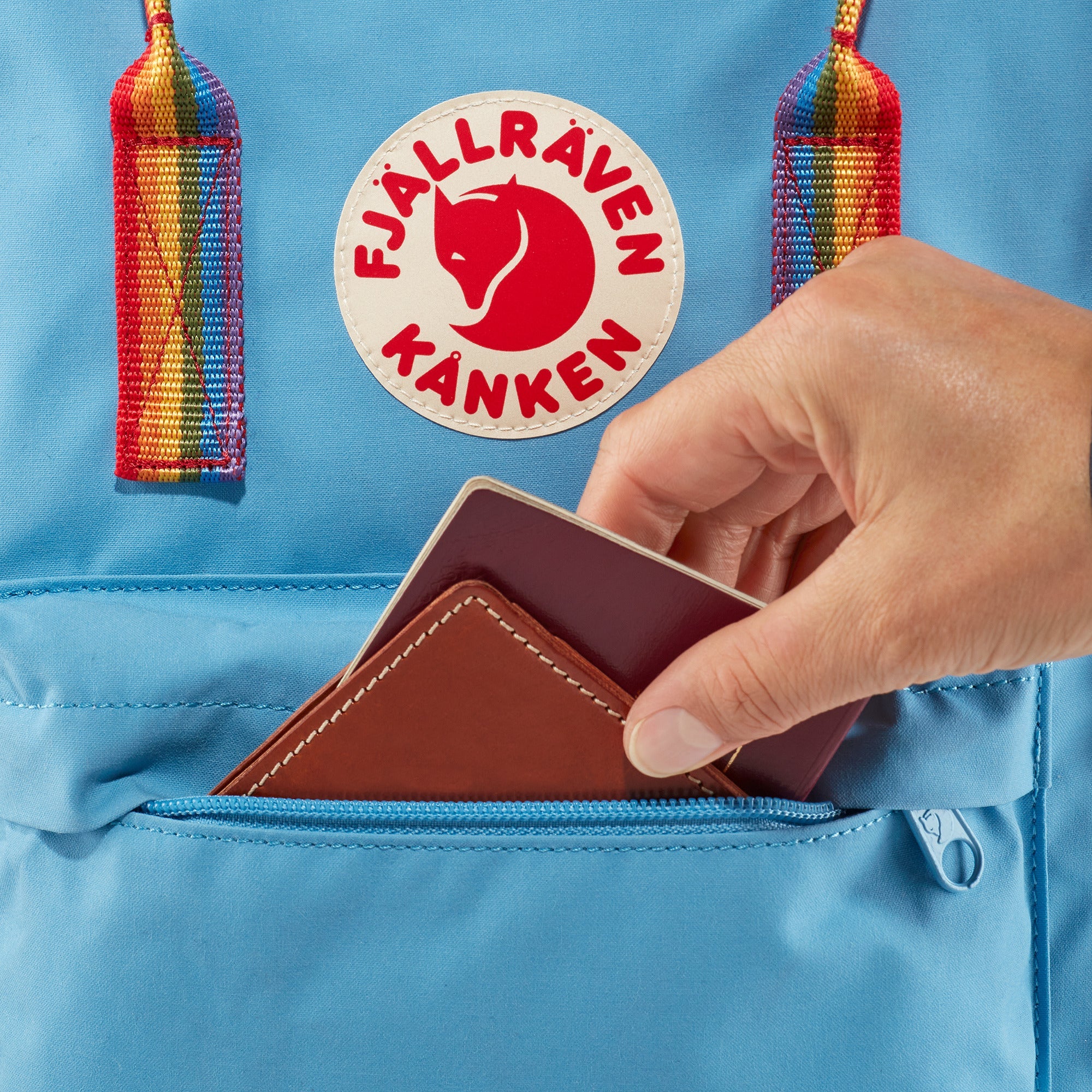 Fjällräven Unisex Kånken Rainbow Mini Backpack - Small, Durable, Water-Resistant Vinylon