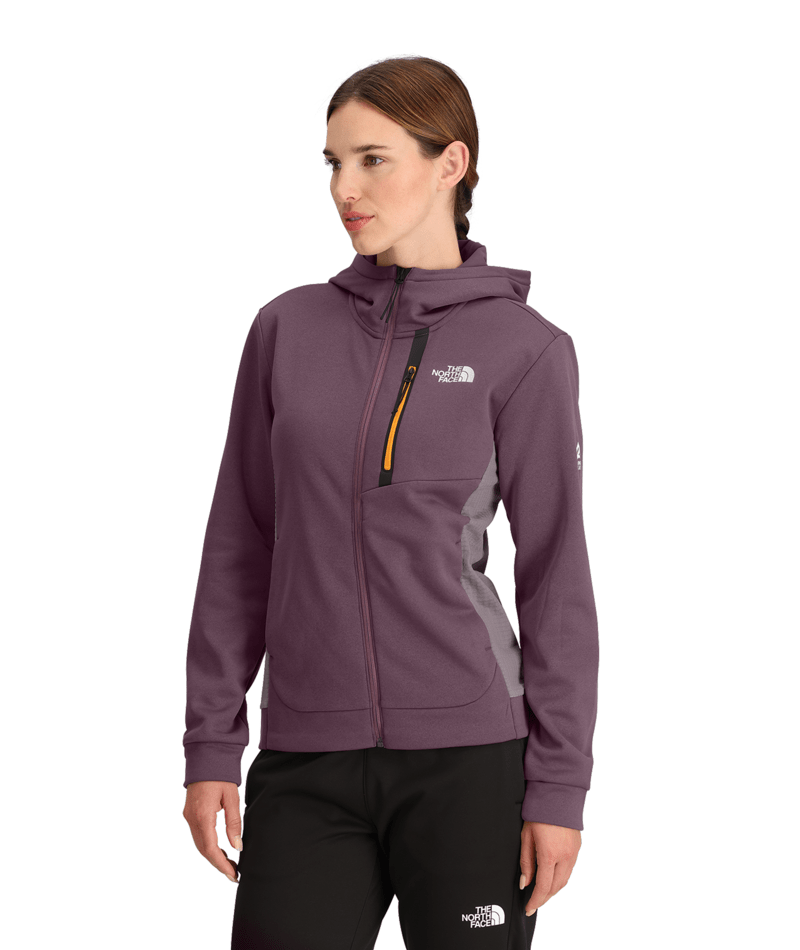 The North Face Mountain Athletics Full Zip Fleece Women s Large Midnight Mauve Purple Chalk