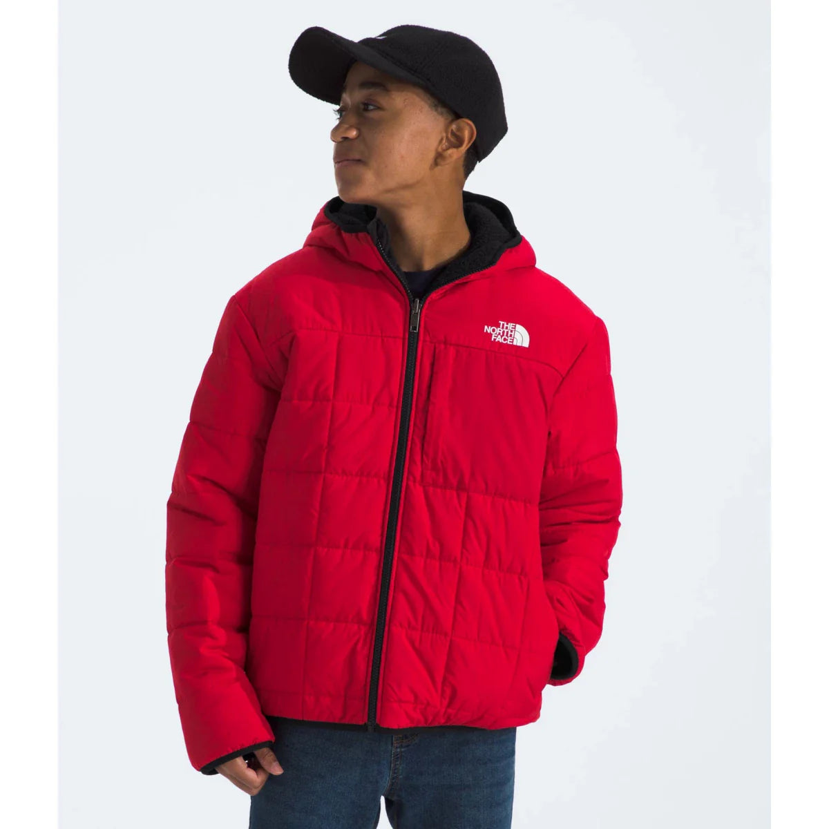 The North Face Reversible Shasta Full Zip Hooded Jacket Boys Arlberg Ski Surf