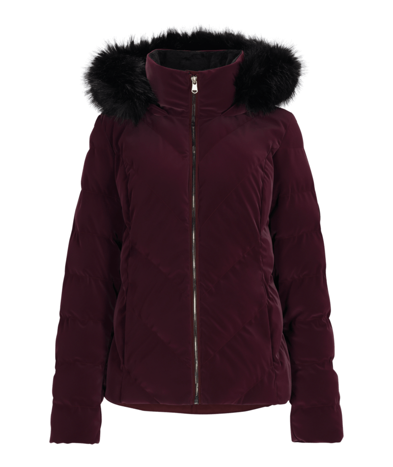 Obermeyer Bombshell Luxe Ski Jacket Women s 10 Cabernet