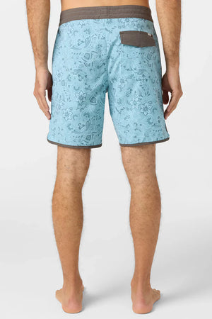 O'Neill O'Riginals Print Scallop 19" Boardshorts - Men's