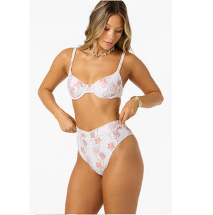 O'Neill Ivy Floral Stellan High Rise Skimpy Bikini Bottoms - Women's