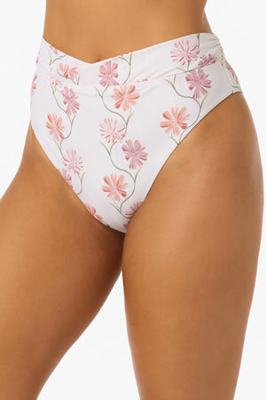 O'Neill Ivy Floral Stellan High Rise Skimpy Bikini Bottoms - Women's