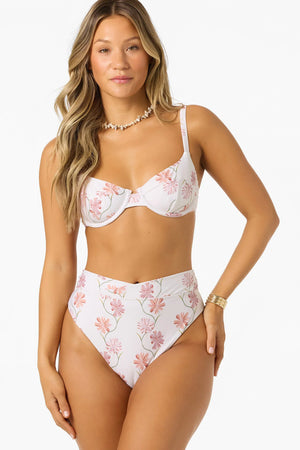 O'Neill Ivy Floral Stellan High Rise Skimpy Bikini Bottoms - Women's