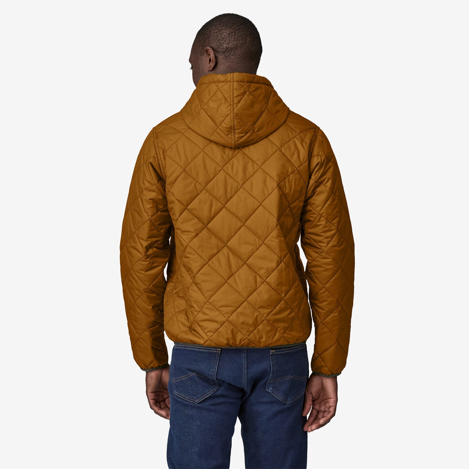 Patagonia Diamond Quilted Bomber Hoody Men s Shelter Brown L