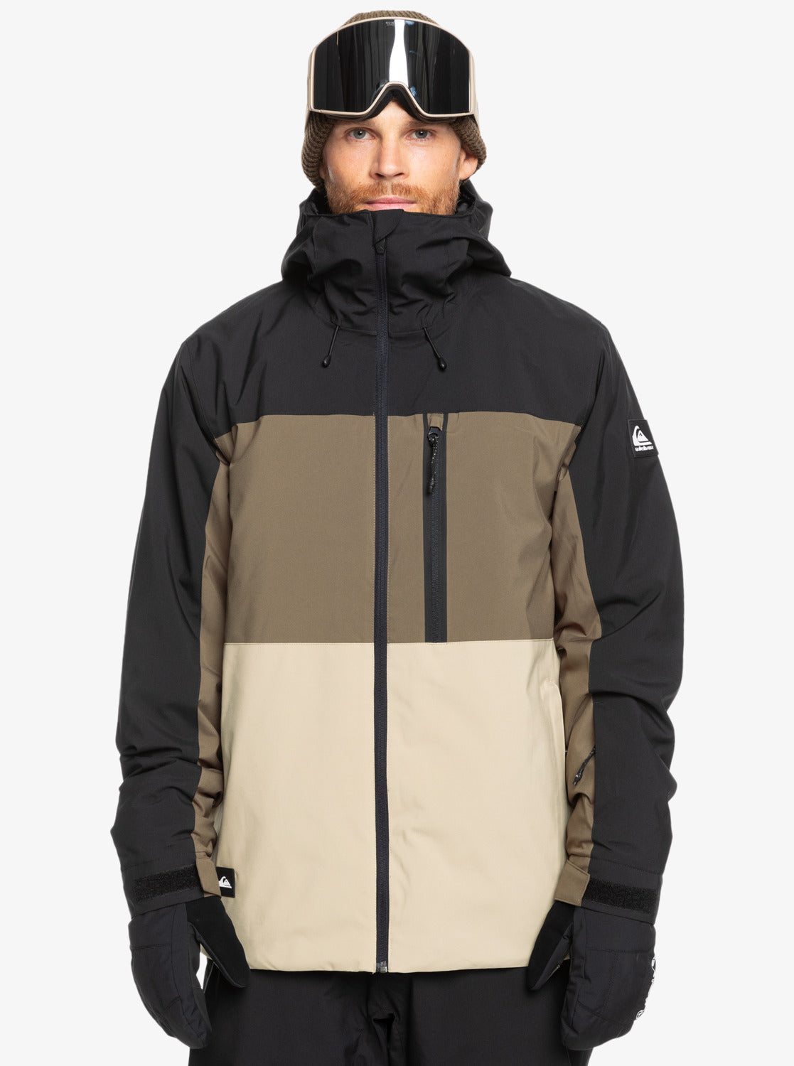 Quiksilver Mens Sycamore Snow Jacket Canteen Size XL