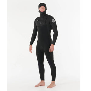 Rip Curl Dawn Patrol 5/4 Chest Zip Hooded Wetsuit - Men's
