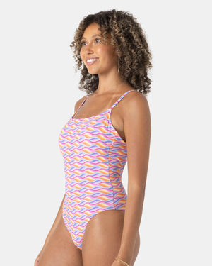 Roxy High Tide Low Back One Piece Swimsuit - Women's