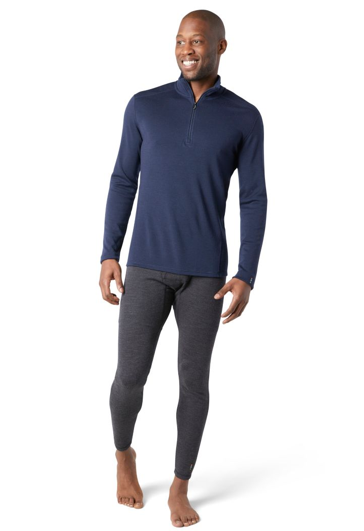 Smartwool Men's Classic Thermal Merino 1/4 Zip Base Layer Long Sleeve Top