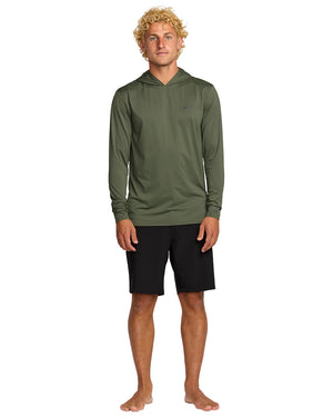 Billabong Arch Mesh Long Sleeve Hooded Surf Tee - Men's