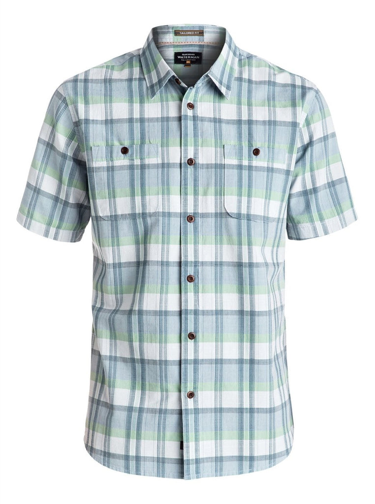 Quiksilver Waterman Ample Time Short Sleeve Shirt - Men's?id=15666518818875