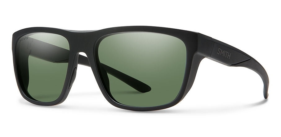 Smith Barra Sunglasses - Chromapop - Matte Black w/ CP Polarized Gray Green