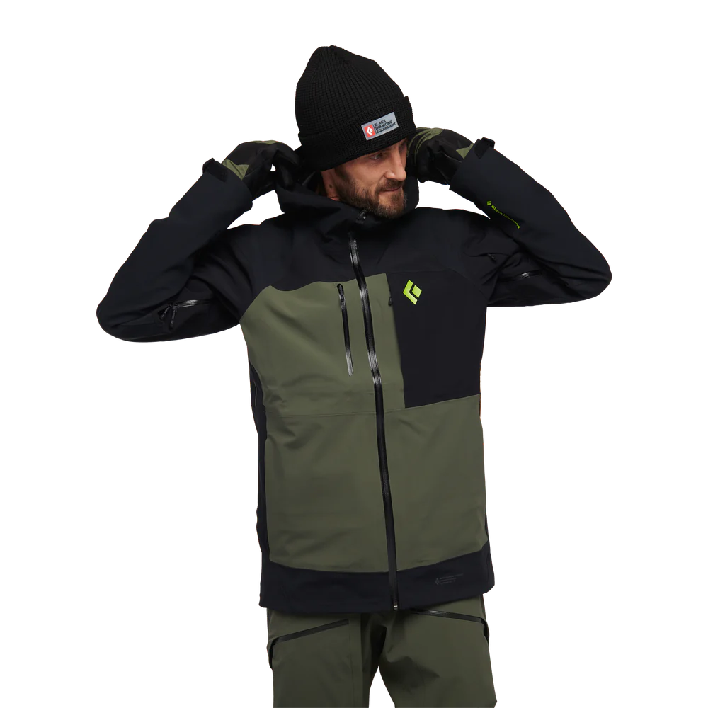 Black diamond best sale ski jacket mens