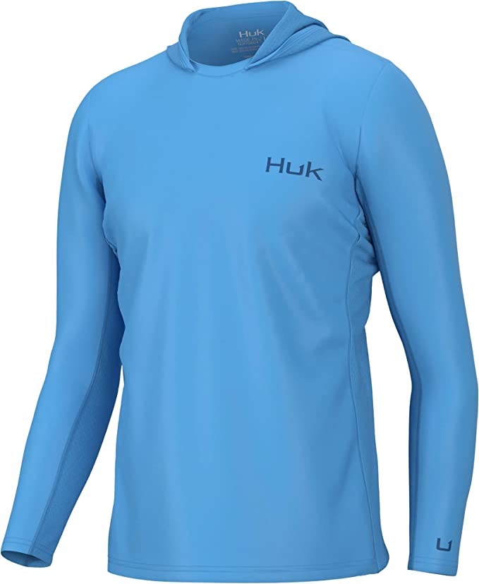 Huk Icon x Hoodie - Men's Medium / Azure Blue