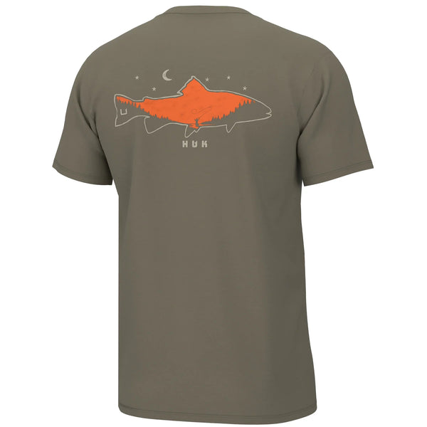 Huk Men's Moon Trout Graphic Tee - Overland - M