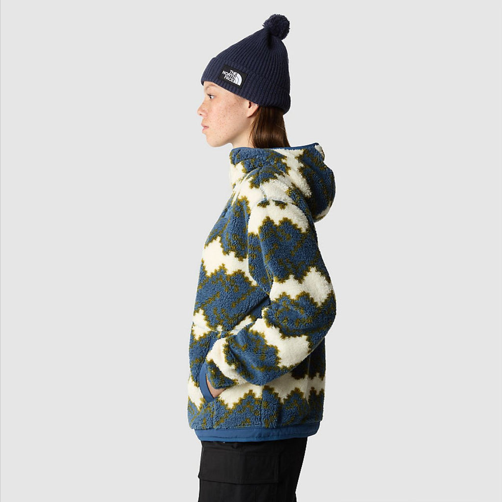 Knit stitch fleece hoodie north best sale face