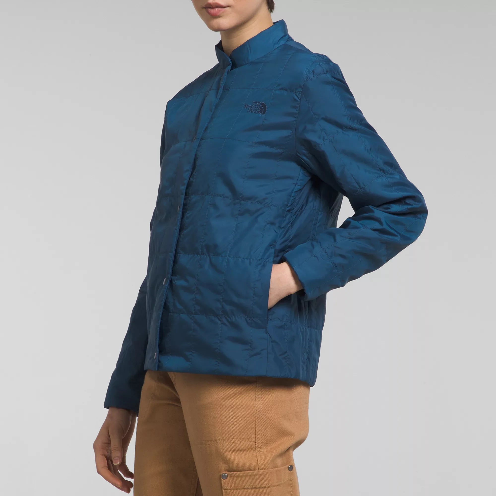North face collarless jacket hotsell