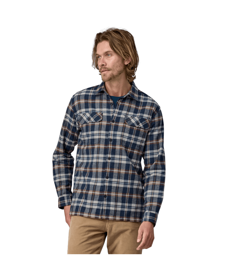 Patagonia organic cotton long sleeve hot sale shirt