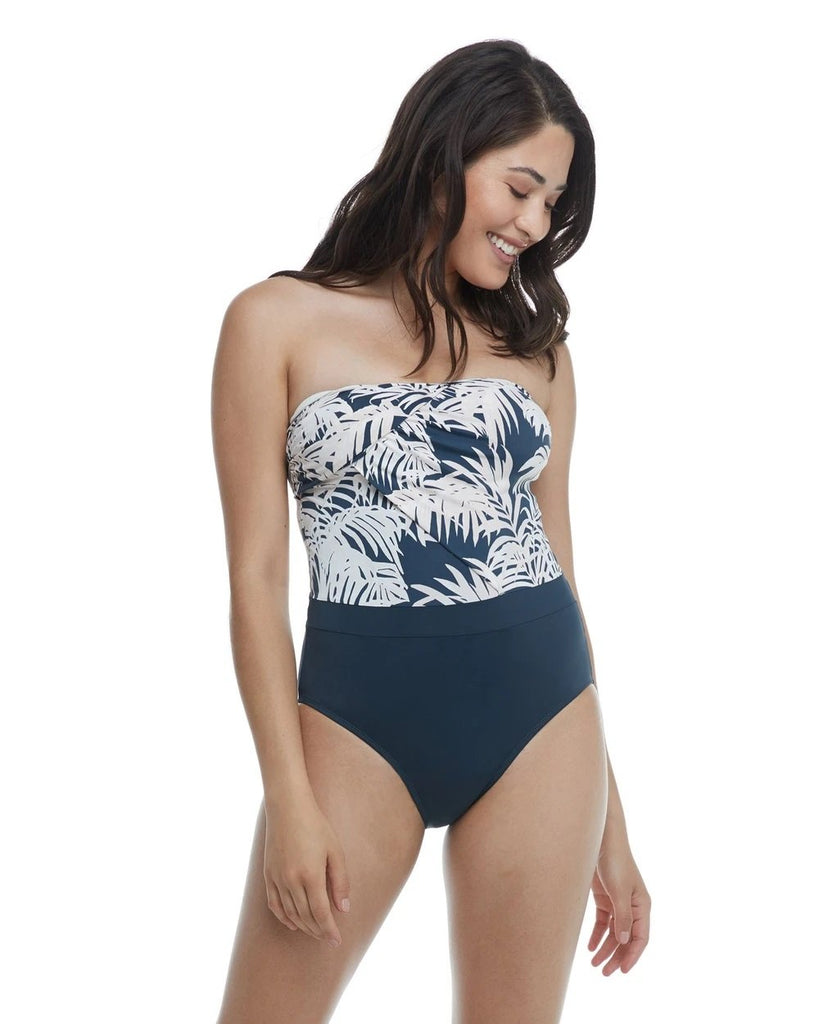 Modest One Piece Bathing Suit With Thick Straps - Janela Bay